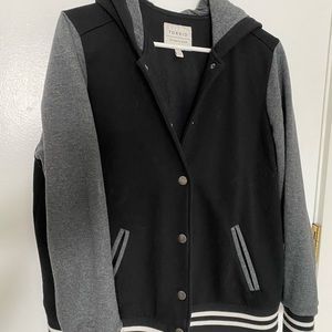 Varsity button up bomber jacket from Torrid - size 1